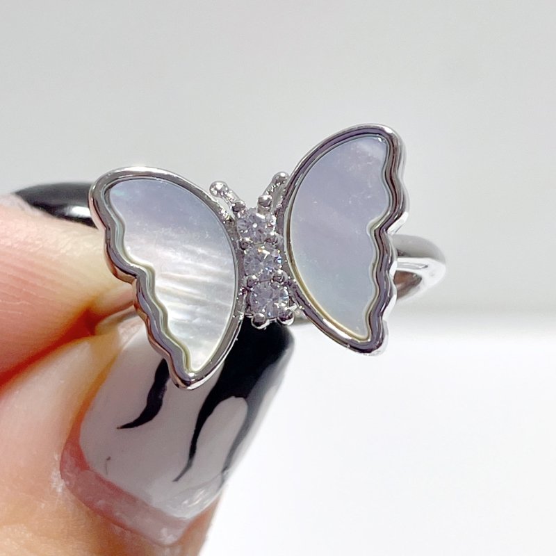 Beautiful Shell Butterfly Ring Wholesale - Wholesale Crystals