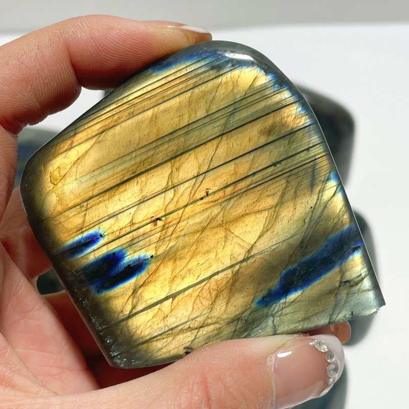 Beautiful Small Flash Blue Yellow Labradorite Home Decor Wholesale - Wholesale Crystals