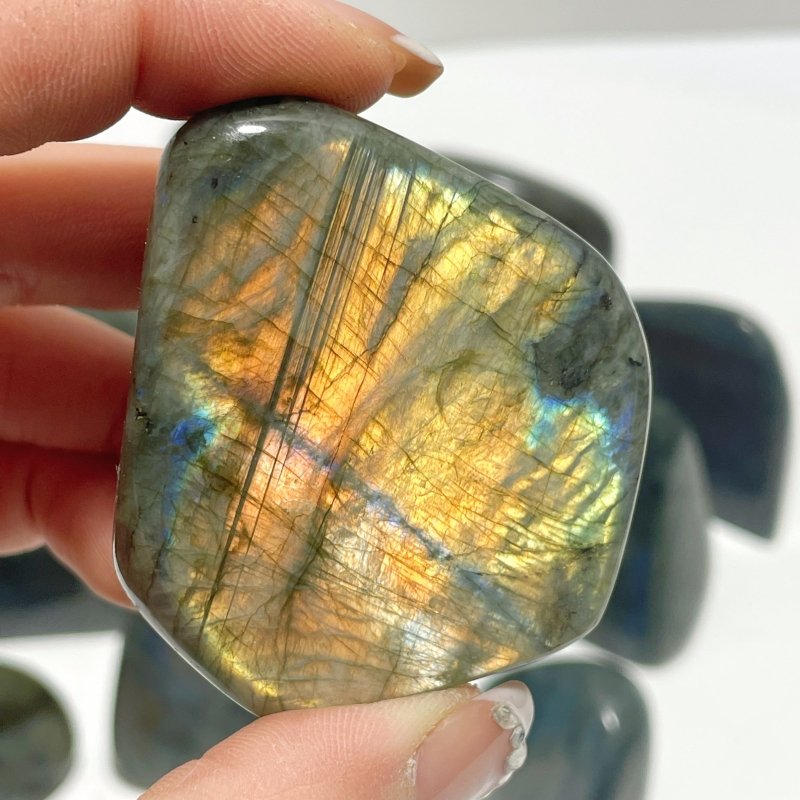 Beautiful Small Flash Blue Yellow Labradorite Home Decor Wholesale - Wholesale Crystals