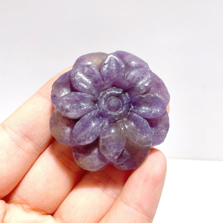 Beautiful Unicorn Stone Flower Carving Wholesale - Wholesale Crystals