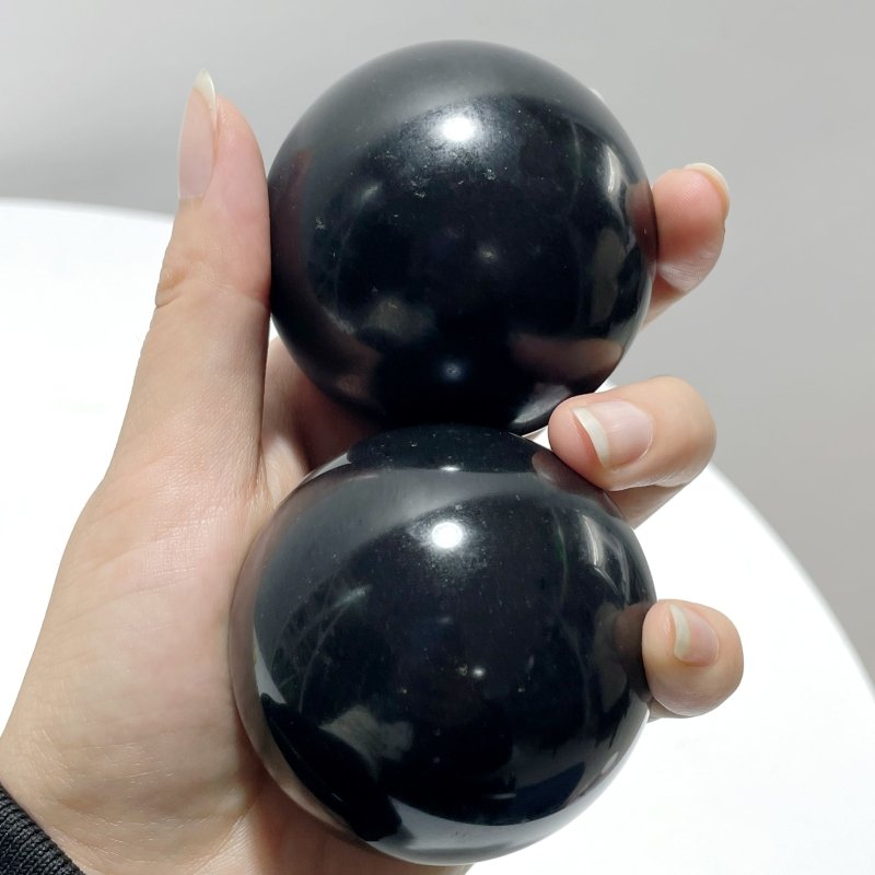 Black Pegmatite Matrix Black Tourmaline Spheres Wholesale - Wholesale Crystals