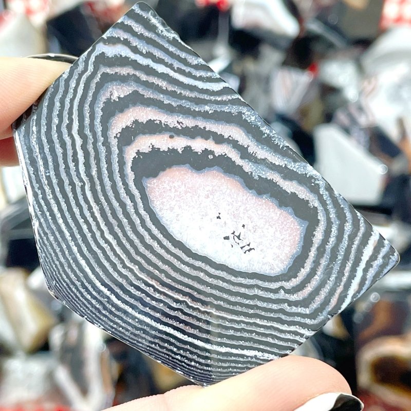 Black Stripe Agate Free Form Wholesale - Wholesale Crystals