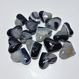 Black Stripe Agate Mixed Quartz Heart Wholesale - Wholesale Crystals