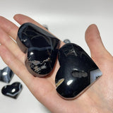 Black Stripe Agate Stone Heart Wholesale -Wholesale Crystals