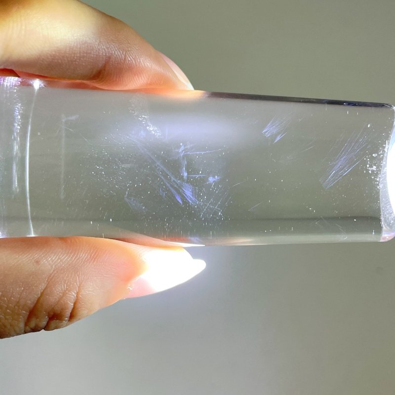 Blue Angel Feathers Quartz Very Clear Cylinder - Wholesale Crystals