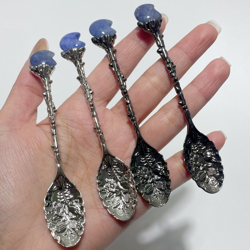 Blue Aventurine Mini Moon Coffee Spoon Wholesale - Wholesale Crystals