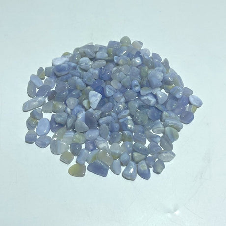 Blue Lace Agate Chips Small Tumbled Wholesale - Wholesale Crystals