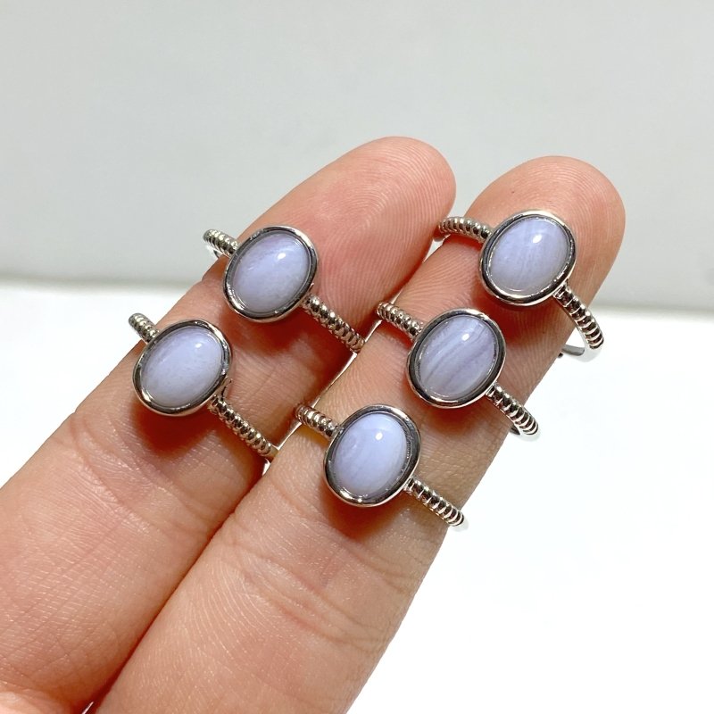 Blue Lace Agate Ring Wholesale - Wholesale Crystals