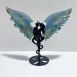 Blue Onyx Demon And Angel Wing Carving With Stand - Wholesale Crystals