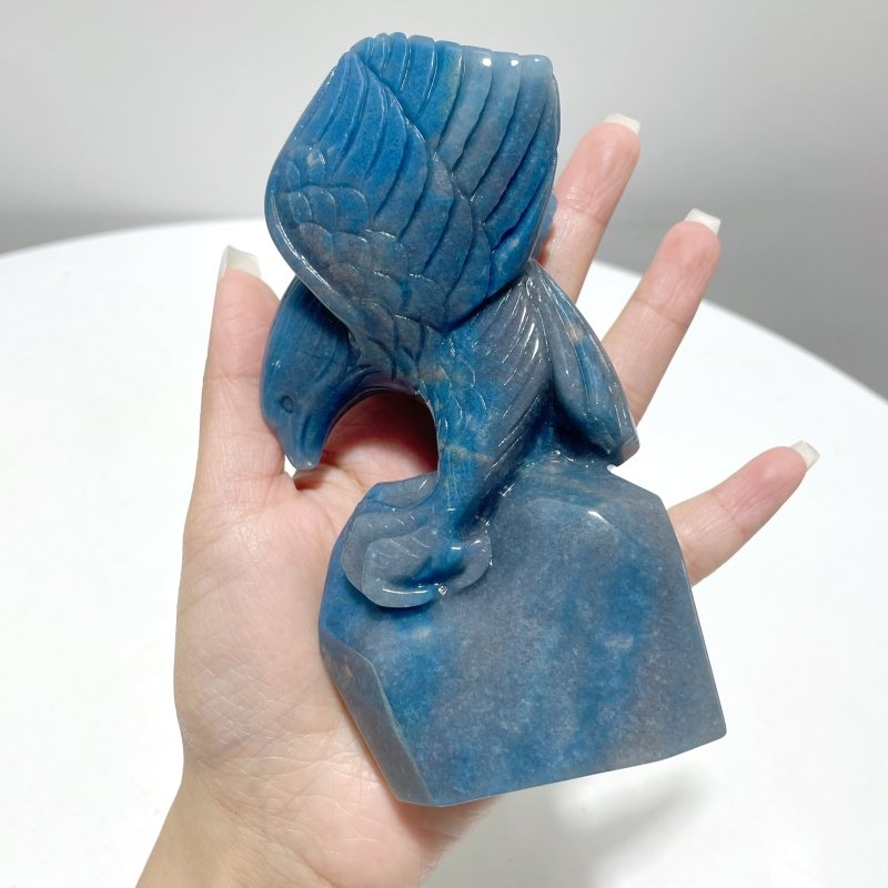 Blue Trolleite Eagle Carving - Wholesale Crystals