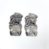 Silver Sheen Obsidian Medusa Carving Wholesale