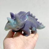 4 Pieces Trolleite Stone Triceratops Three-horned Dinosaur Carving