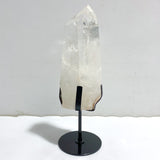 Large Clear Quartz Double Point Raw Bottom With Stand