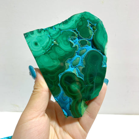 8 Pieces High Quality Chrysocolla Mixed Malachite Slab Specimen #12