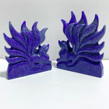 2 Pieces Lapis Lazuli Nine-tailed Fox Carving