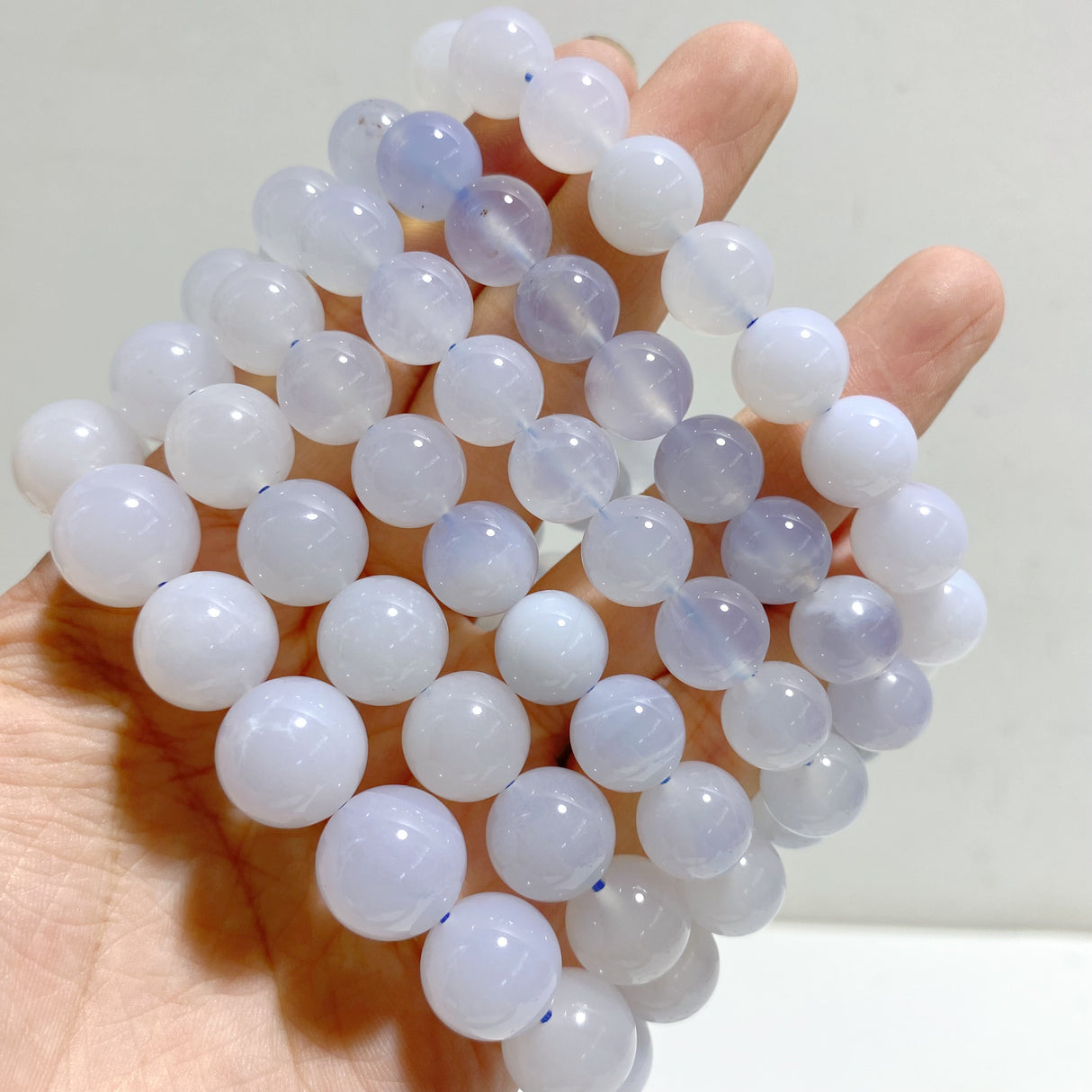 10 Pieces Blue Chalcedony Bracelets Closeout
