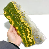 Large 8th Vein Ocean Jasper Slab With Stand #10