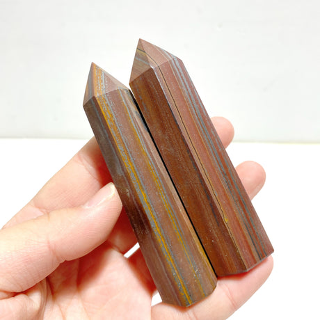 Tiger Eye Stone Mixed Iron Tower Points Wholesale