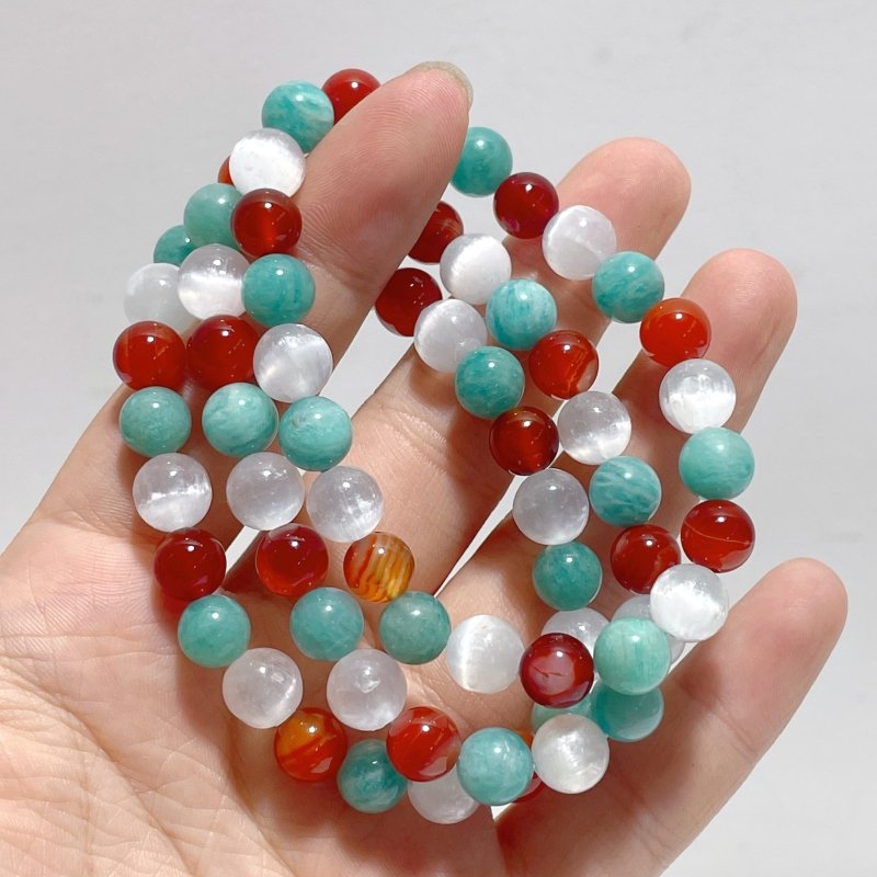 Carnelian Amazonite DIY Bracelet Wholesale Original Design - Wholesale Crystals