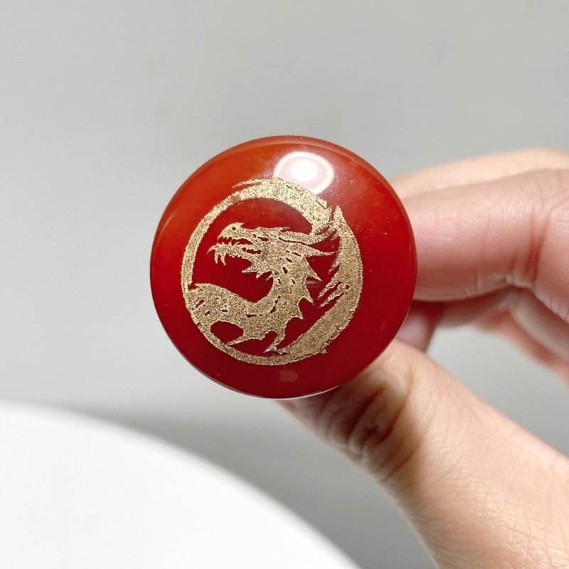 Carnelian Engraved Dragon Car Air Vent Clips Wholesale Car Accessories - Wholesale Crystals