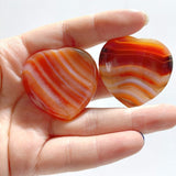 Carnelian Worry Stones Heart Wholesale - Wholesale Crystals