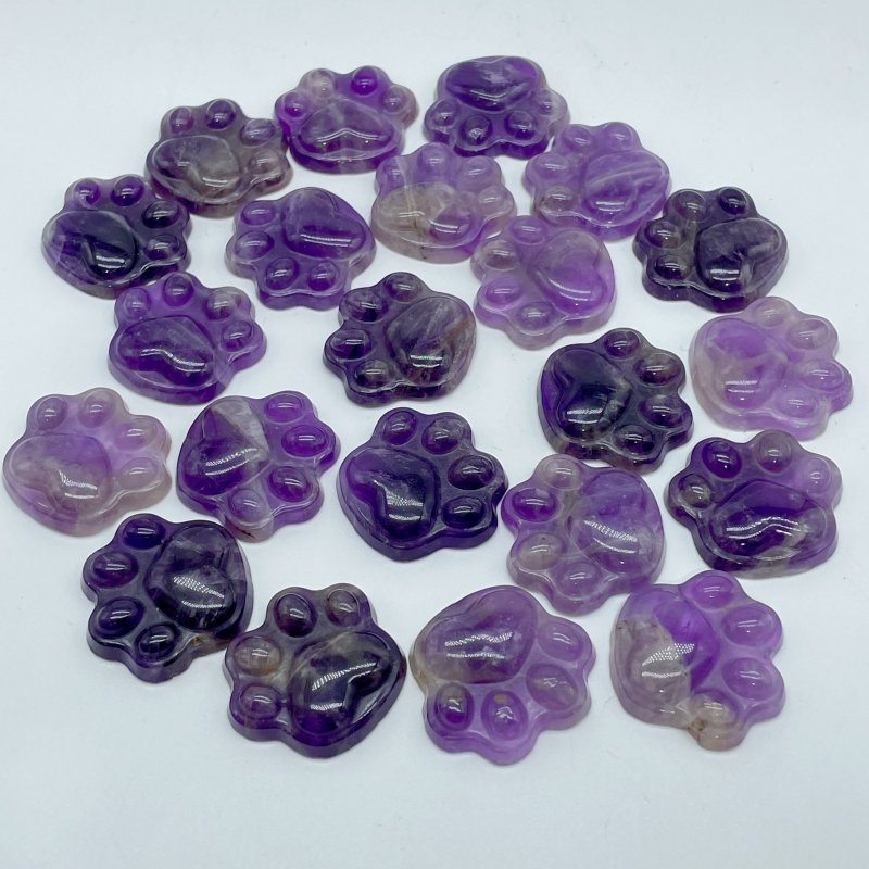 Cat Paw Chevron Amethyst Carving Wholesale - Wholesale Crystals