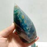 13 Pieces High Quality Large Rainbow Fluorite Flame Mixed Color