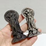 Silver Sheen Obsidian Hecate Carving Wholesale