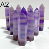 2 Types Purple Fluorite Tower Point Wholesale