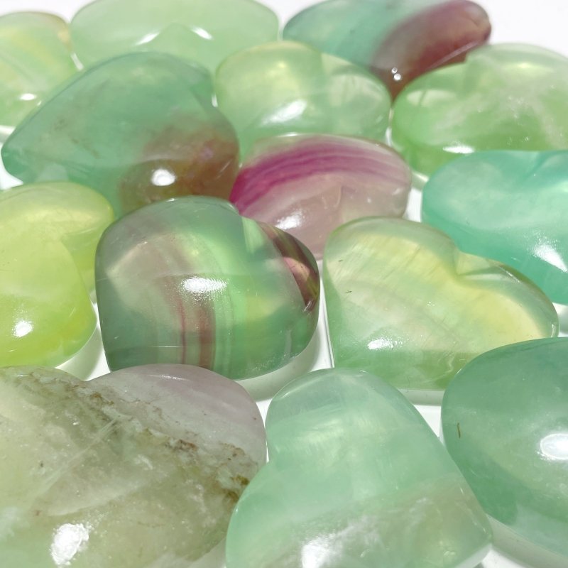 Clear Green Fluorite Heart Wholesale - Wholesale Crystals