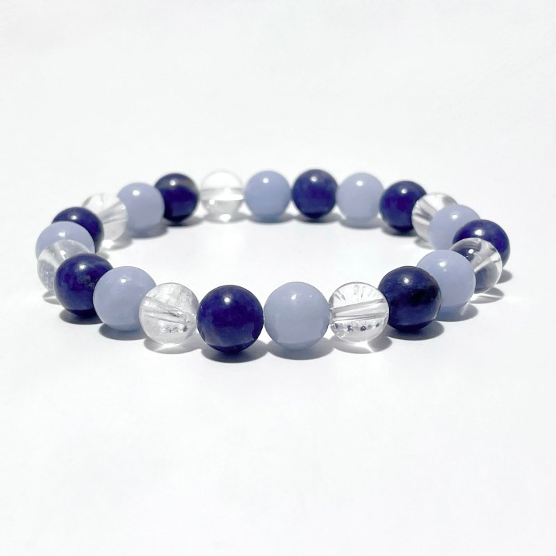 Clear Quartz Angelite Sodalite Bracelet Wholesale (Etsy Best - Selling Item) - Wholesale Crystals