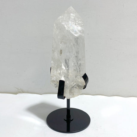 Clear Quartz Point Raw Bottom With Stand -Wholesale Crystals