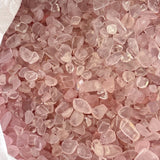 Clear Rose Quartz Gravel Chips Wholesale - Wholesale Crystals