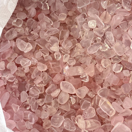 Clear Rose Quartz Gravel Chips Wholesale - Wholesale Crystals