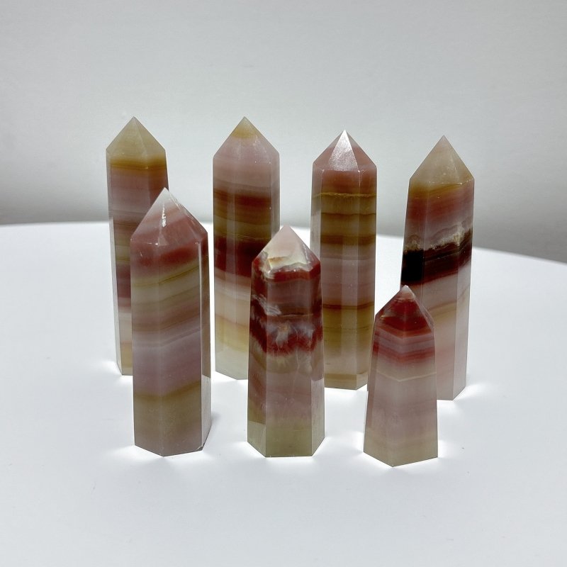 Colorful Afghanistan Jade Tower Point Wholesale - Wholesale Crystals