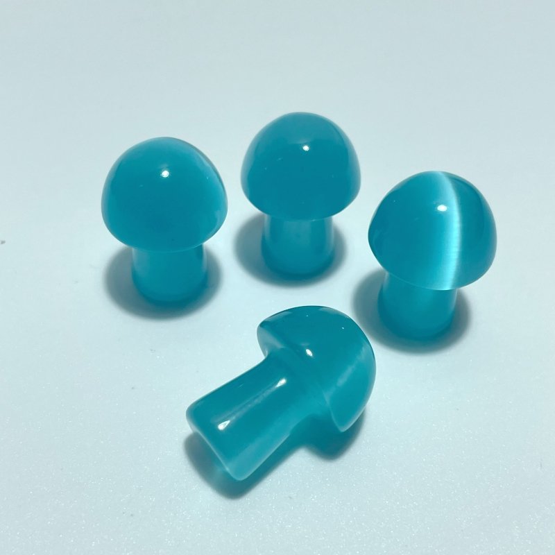 Colorful Glass Cat Eye Mushrooms Wholesale (man made) - Wholesale Crystals