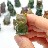 Colorful Moss Agate Mini Cat Wholesale - Wholesale Crystals