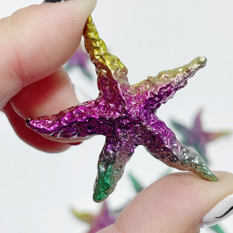 Colourful Bismuth Starfish Wholesale - Wholesale Crystals