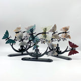 Crystal Butterfly Wings with Yoga Pose Metal Stand Wholesale (Assorted Materials) -Wholesale Crystals