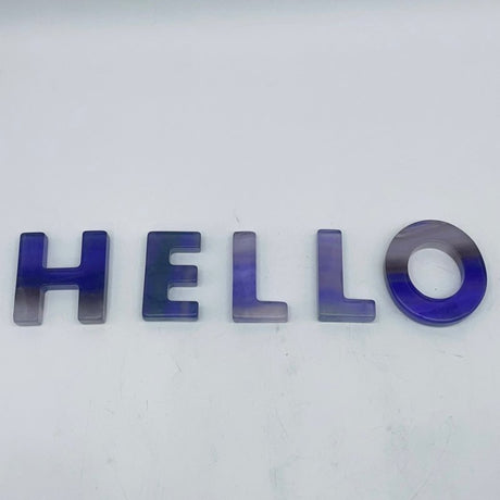 Customized Colorful Fluorite Alphabet Free Combination -Wholesale Crystals