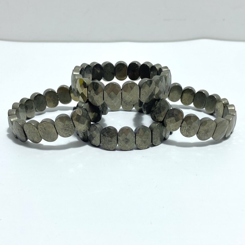 Cut Faceted Pyrite Bracelet Wholesale - Wholesale Crystals