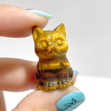 Cute Tiger Eye Cat Crystal Carving Wholesale - Wholesale Crystals