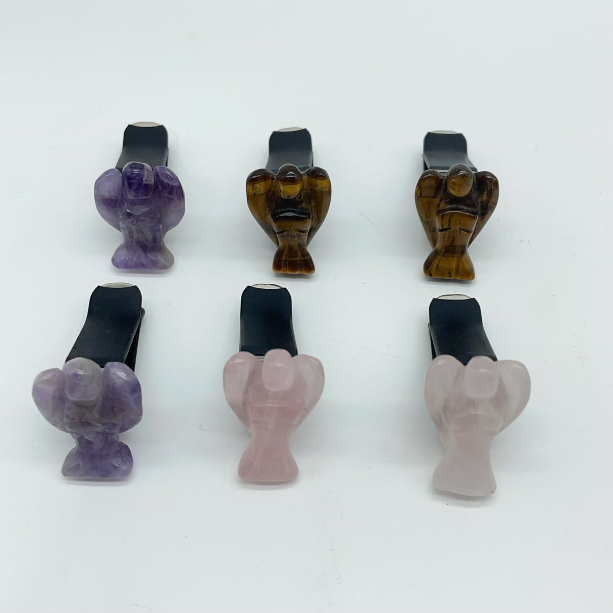 3 Types Angel Carving Crystal Car Air Vent Clips Wholesale