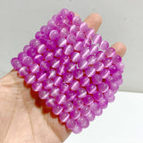 2 Types Purple Aura Selenite Bracelet Wholesale