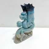 Unique Trolleite Flying Dragon Carving