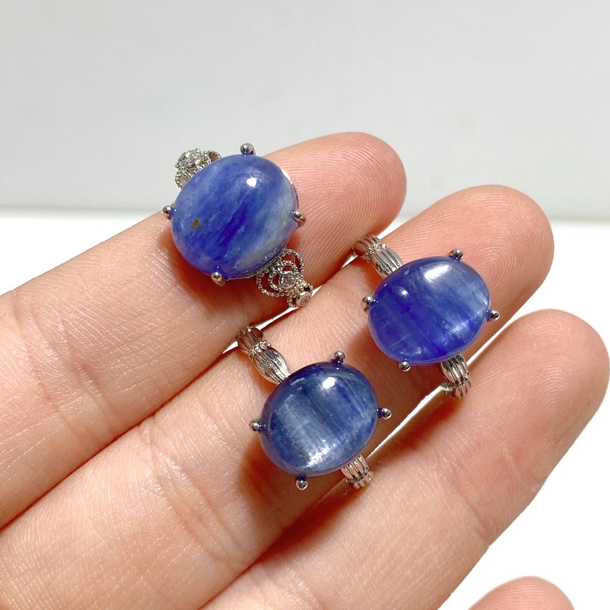 101 Pieces Blue Kyanite Different Styles Rings