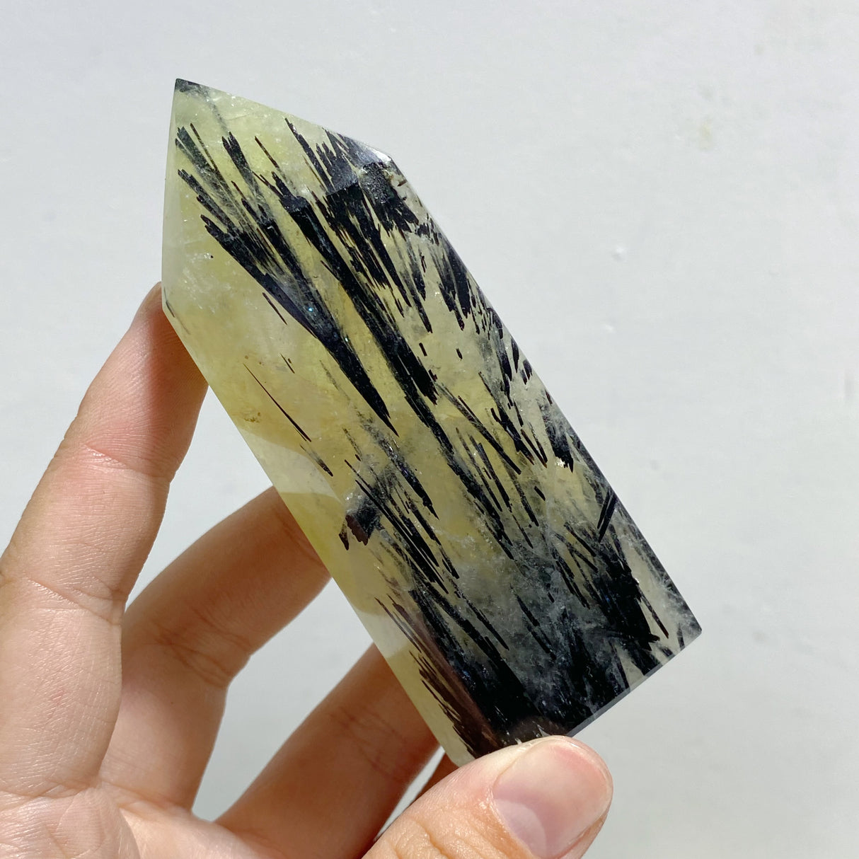 45 Pieces Heat Treatment Citrine Mixed Black Tourmaline Tower Point