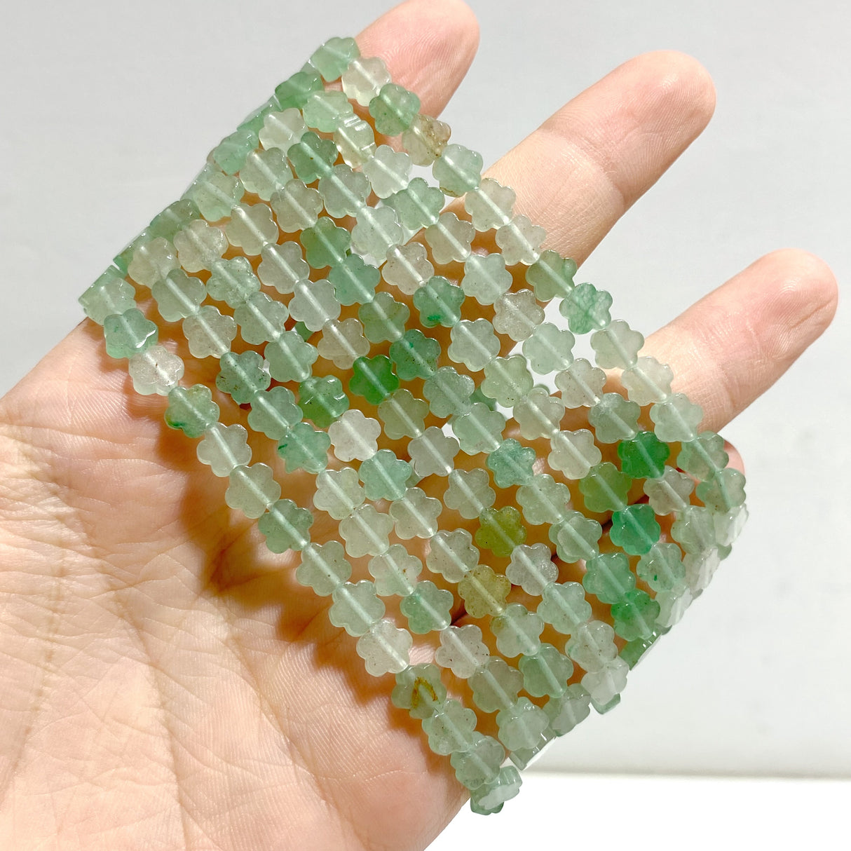 22 Types Flower Shape Bracelets Wholesale Green Aventurine Amazonite Moss Agate