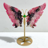 Rhodonite Mixed Quartz Butterfly Wing With Stand Wholesale (No.13-18)