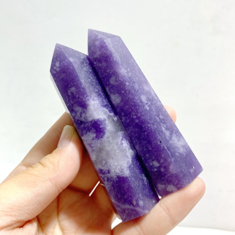 Deep Purple Lepidolite Points Wholesale - Wholesale Crystals